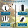 60" Shepherds Hooks for Outdoor, Heavy Duty Bird Feeder Pole for Hummingbird Feeder, Hanging Lantern, Shepherds Hook for Bird Feeders for Outside with