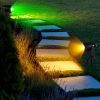 4Pcs Landscape Lights Color Changing Landscape Spotlight IP65 Waterproof RGBW LED Colorful Stake Light with Remote Control 16 Color 4 Dynamic Light Mo