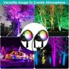 4Pcs Landscape Lights Color Changing Landscape Spotlight IP65 Waterproof RGBW LED Colorful Stake Light with Remote Control 16 Color 4 Dynamic Light Mo