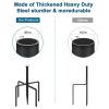 60" Shepherds Hooks for Outdoor, Heavy Duty Bird Feeder Pole for Hummingbird Feeder, Hanging Lantern, Shepherds Hook for Bird Feeders for Outside with